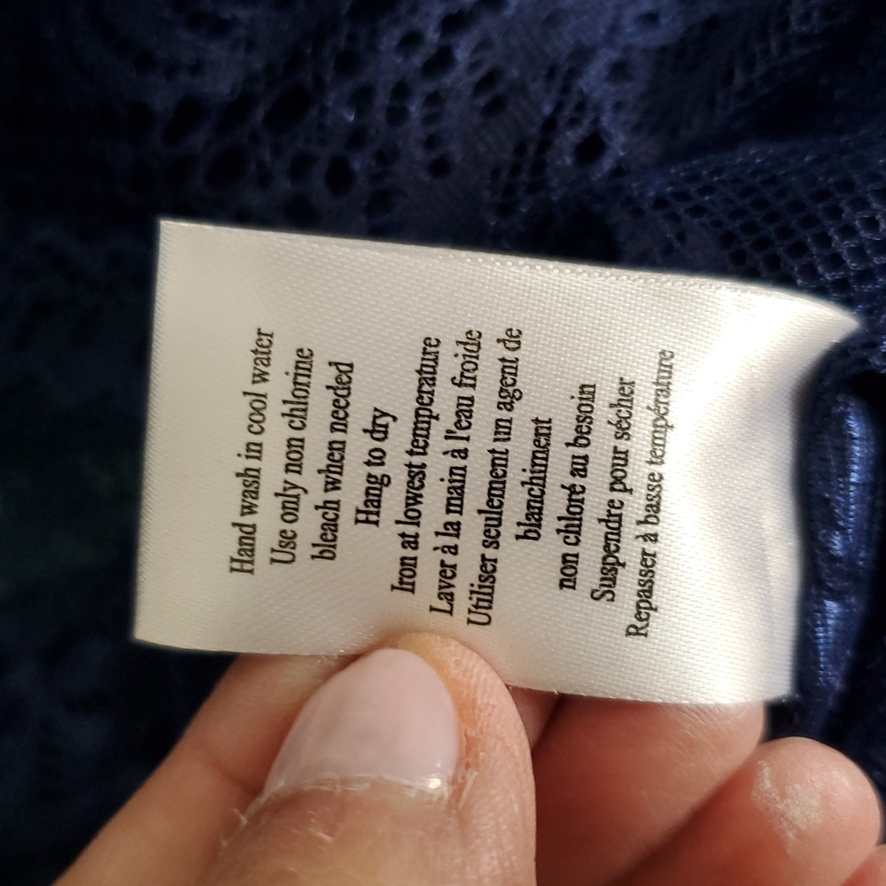 Elegant Blue Lace Robe XS/S - Picture 5 of 7